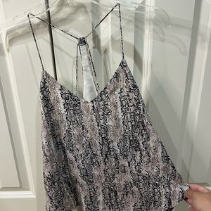 Gianni bini size xs snake print tank top
